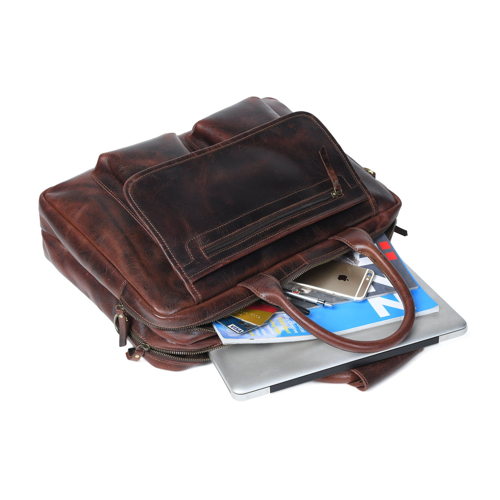 Buffalo Leather Messenger Bag