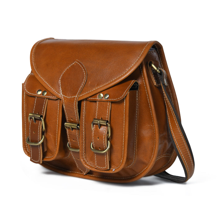 Buffalo Leather Messenger Bag