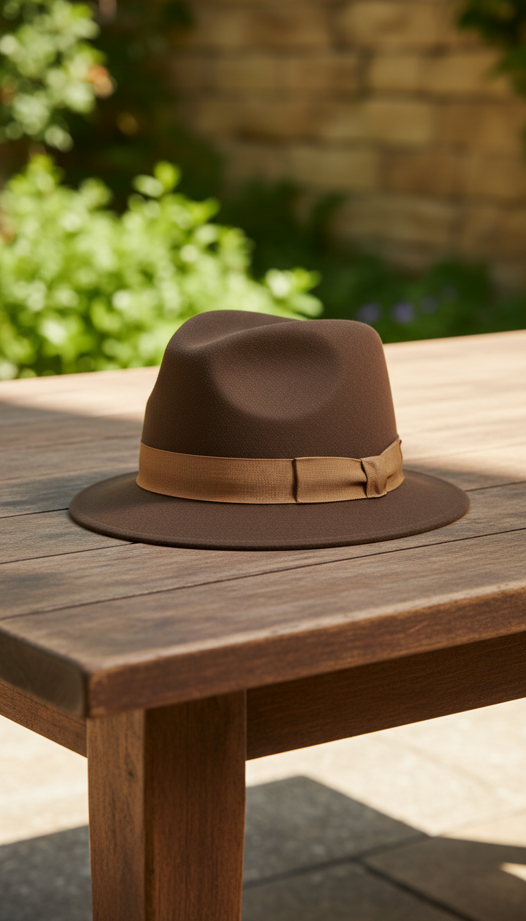 Modern Trilby Hat in a new setting