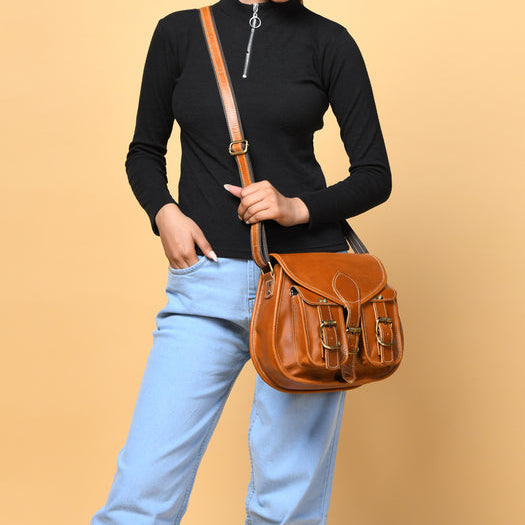 Buffalo Leather Messenger Bag