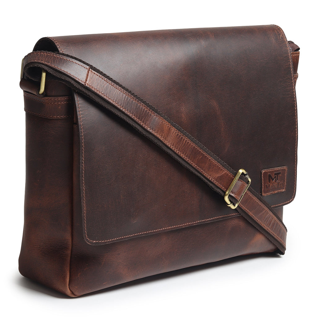 Buffalo Leather Messenger Bag