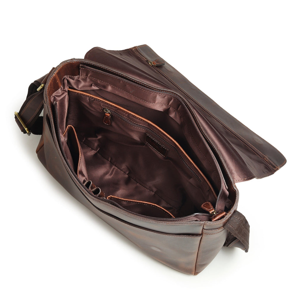 Buffalo Leather Messenger Bag